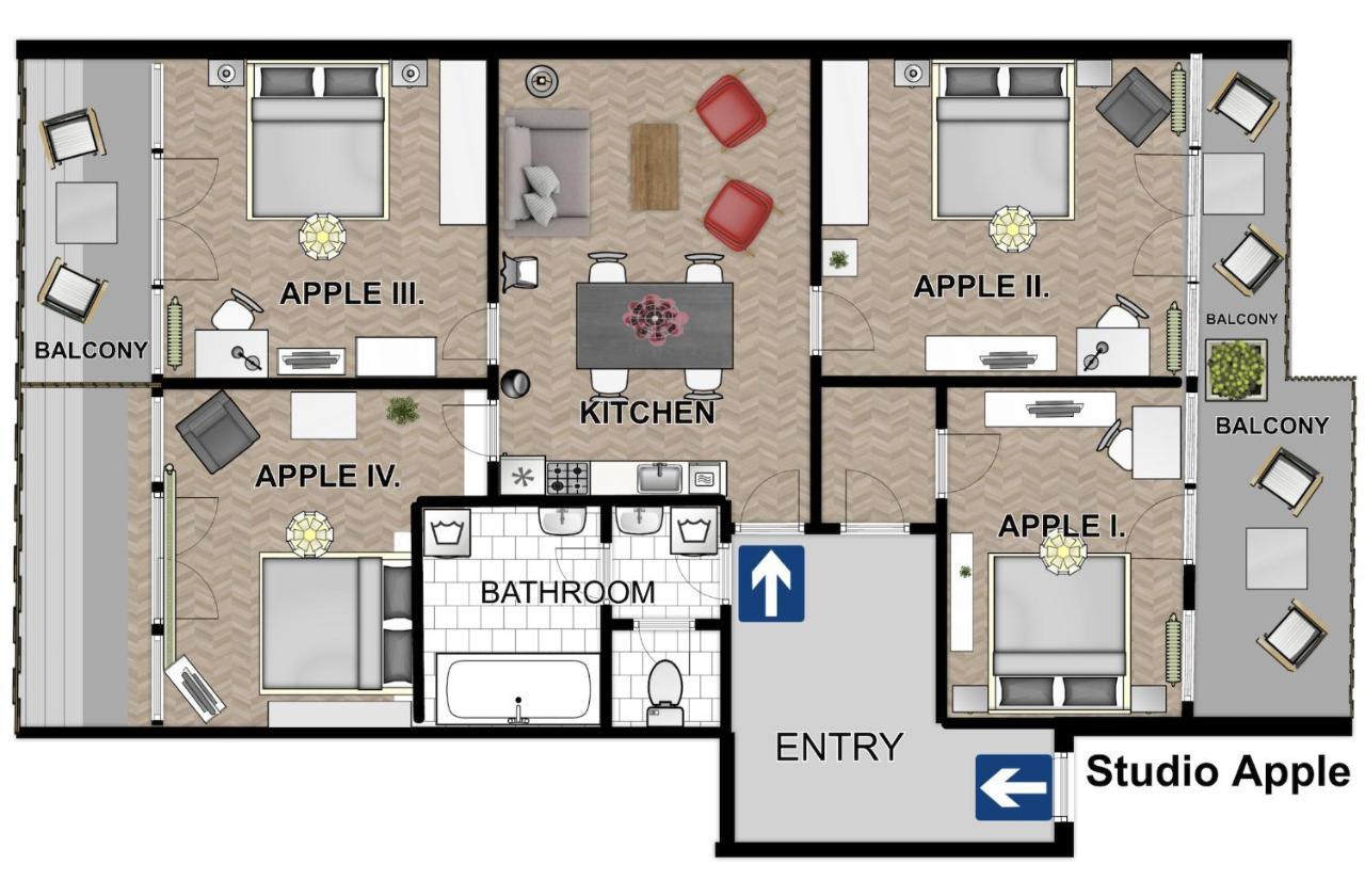 New Town - Apple Apartments Praga Exterior foto